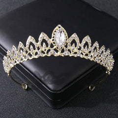 Rhinestone Crystal Tiara Crown Headband Women Birthday Pageant Wedding Prom