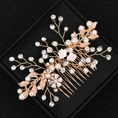 Crystal & Pearl Bridal Comb