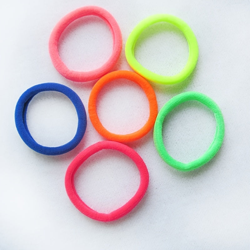 120pcs Thick Hair Ties Band for Women Girls No Damage Ponytail