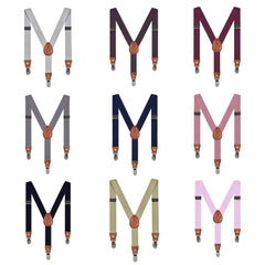 Kids Trousers Shorts Elastic Y Back Suspenders Adjustable Straps