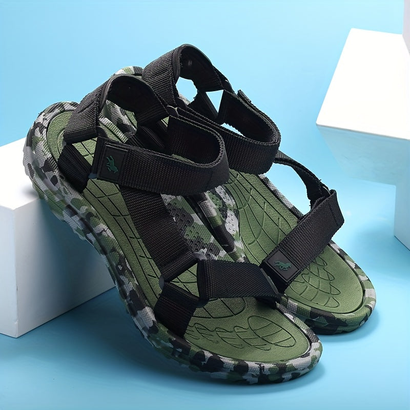 Men's Strap Sandals Camo Sole Casual Walking Slippers