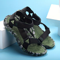 Men's Strap Sandals Camo Sole Casual Walking Slippers
