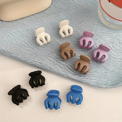 10Pcs Set Small Grab Clip Hairpins Frosted Hair Claw Hair Accessories
