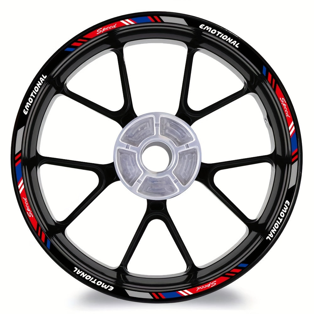 Motorcycle Wheel Hub Sticker Reflective Waterproof Creative Decal