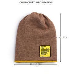 Classic Chunky Knit Beanie Hat Unisex Snow Ski Skull Cap
