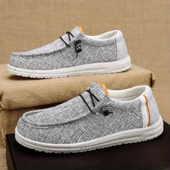 Men's Lightweight Slip On Casual Shoes Breathable Canvas Spring Summer
