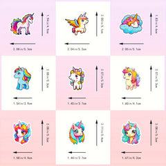100pcs Rainbow Unicorn Sticker Pack for Laptops Phones Suitcases