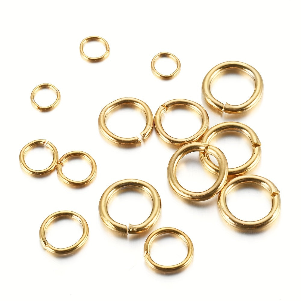 100pcs Stainless Steel Split Rings Openable Rings Connectors 10mm