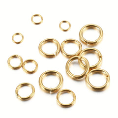 100pcs Stainless Steel Split Rings Openable Rings Connectors 10mm