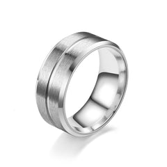 Men's Stainless Steel Ring for Casual Wear