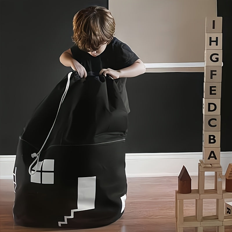 Nordic House Shaped Storage Bag & Organizer Hanging Loop Clothes Hamper