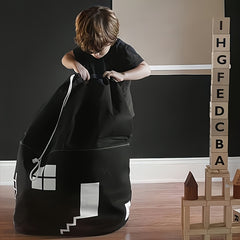 Nordic House Shaped Storage Bag & Organizer Hanging Loop Clothes Hamper