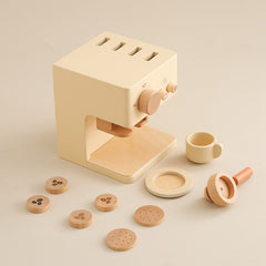Wooden Play House Toys Coffee Machine Children's Role Kitchen Play Toys