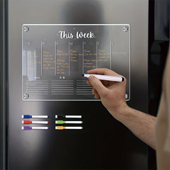 6-Piece Marker Set with Magnetic Planning Notes Board
