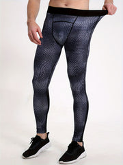 Men's Quick Dry Mesh Top & Leggings Set for Gym Training