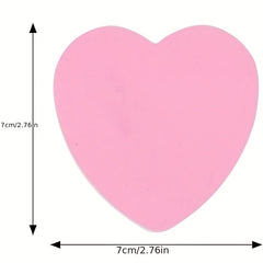 400pcs Heart Shape Sticky Notes Self-adhesive 100 Sheets