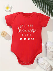 Funny Letter Print Cotton Baby Onesies Soft Round Neck 0-24M