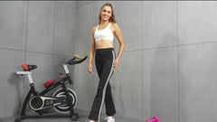High Waist Striped Yoga Pants for Women Butt Lifting