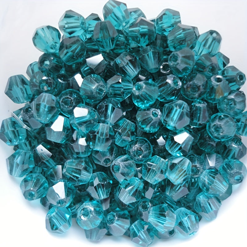 3mm Double Cone Crystal Rhombus Glass Beads DIY Bracelet Necklace Loose Beads