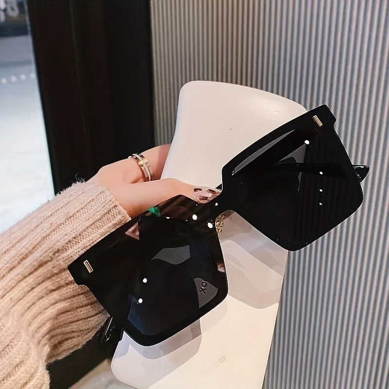Square Polarized Sunglasses Jelly Frame Glasses UV400