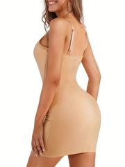 Bodycon Slip Dress Tummy Control Body Shaper Underwear