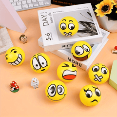 12pcs Random Stress Balls Squeeze Fidget Toys Emotions Hand Wrist Exercise Foam