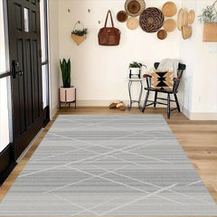 1pc Large Line Carpets for Living Rooms, Bedrooms, Offices - Non Slip and Easy
