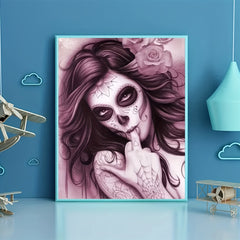 DIY Halloween Ladies Diamond Painting - Home Decoration Art Gift