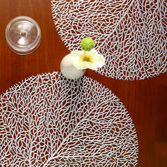 Tree Shaped Placemat for Dining Table Durable PVC Material