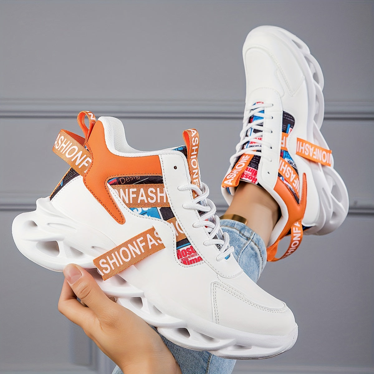 Women's Letter Graphic Athletic Sneakers Running Shoes Non slip Outdoor Sneakers