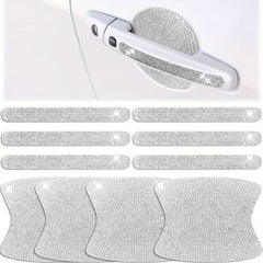 10pcs Car Door Handle Protector: Sparkle & Protection