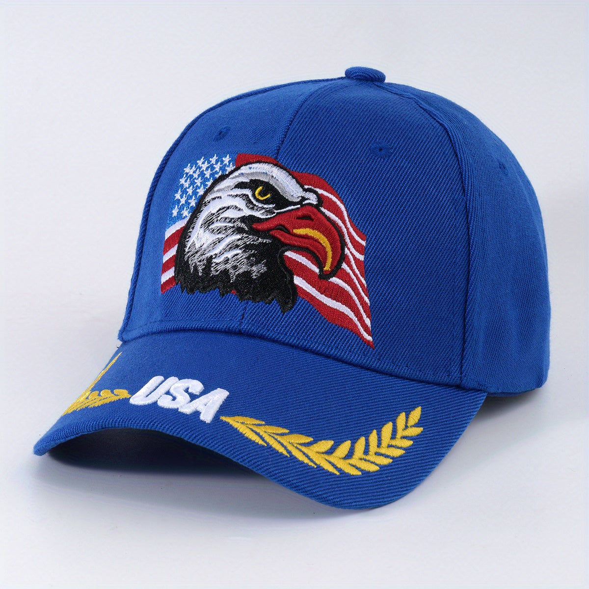 American Flag Eagle Baseball Cap Embroidered Unisex Patriotic Dad Hat