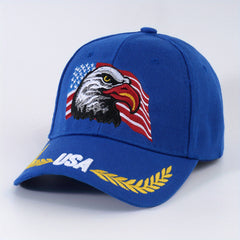 American Flag Eagle Baseball Cap Embroidered Unisex Patriotic Dad Hat