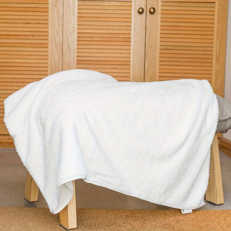 Soft Coral Fleece Bath Towel Highly Absorbent Skin-friendly Face Towel