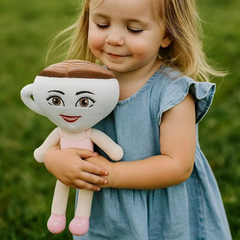 Ballerina Cappuccina Plush Toy with Pink Dress