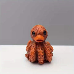 Octopus Duck Resin Statue Ocean Series Mixed Colors Artistic Decor