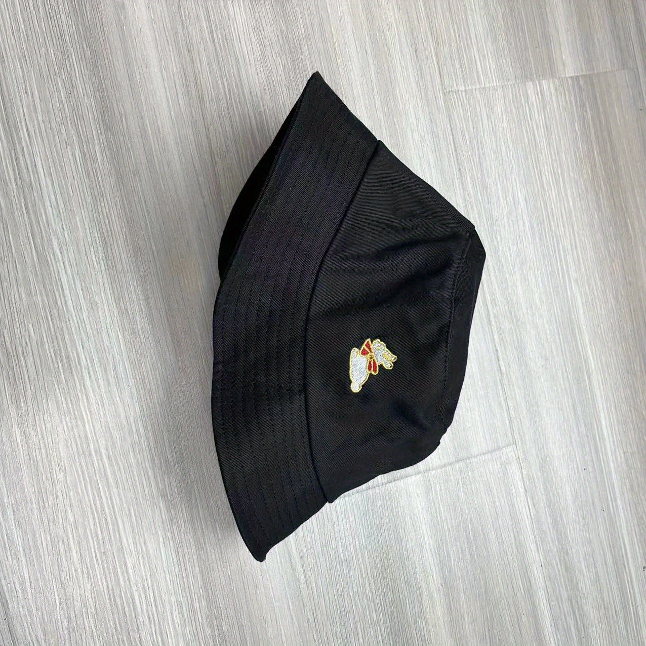 Rabbit Embroidery Bucket Hat for Women