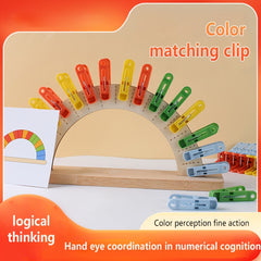 Rainbow Clip Sorting Toys Home Desktop Toys Classroom Teaching Tools