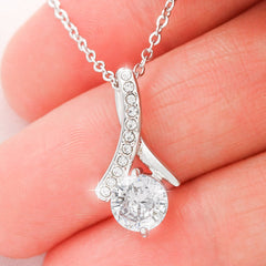 Sister Christmas Gift Necklace with Message Card