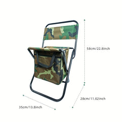 Camouflage Folding Backpack Chair For Outdoor Activities
