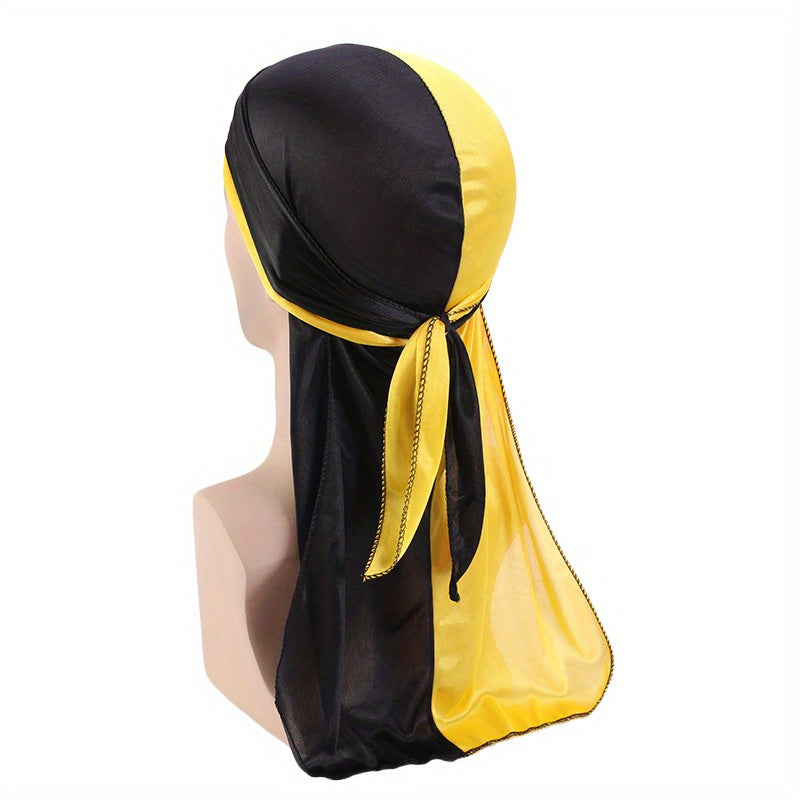 Satin Durag Silk Hip Hop Unisex Head Wraps Turban Night Caps