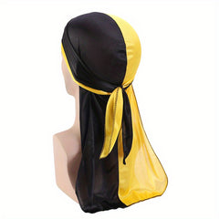 Satin Durag Silk Hip Hop Unisex Head Wraps Turban Night Caps