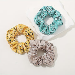 6PCS Paisley Flower Print Hair Tie High Elasticity Headband Hair Accessories