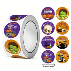 500pcs Halloween Stickers Pumpkin Ghost Skull Label Stickers