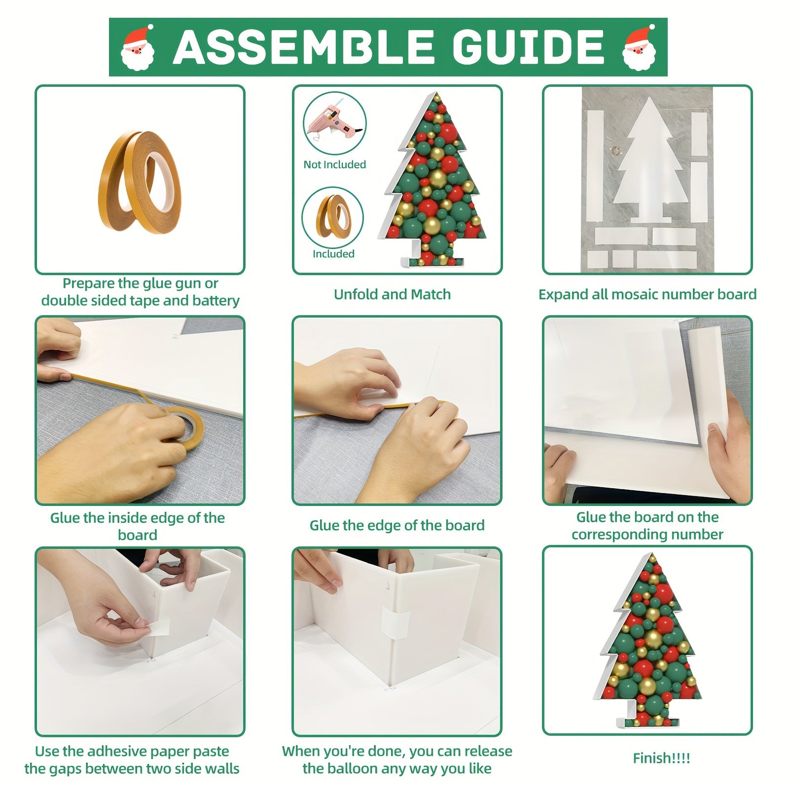 DIY Christmas Tree Decoration Balloon Holder Set