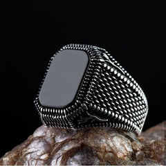 Men's Rhinestone Zinc Alloy Ring