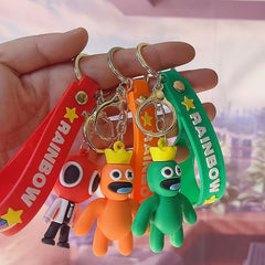Rainbow Horror Friends Action Figures Keychain Backpack Ornament