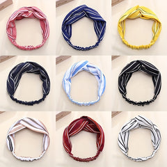 Criss Cross Headband Stretchy Headwear Boho Turban - Daily Workout Hair Accessor