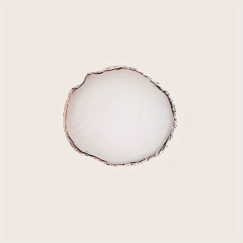 Round Jewelry Tray Resin Stone Creative Display Holder