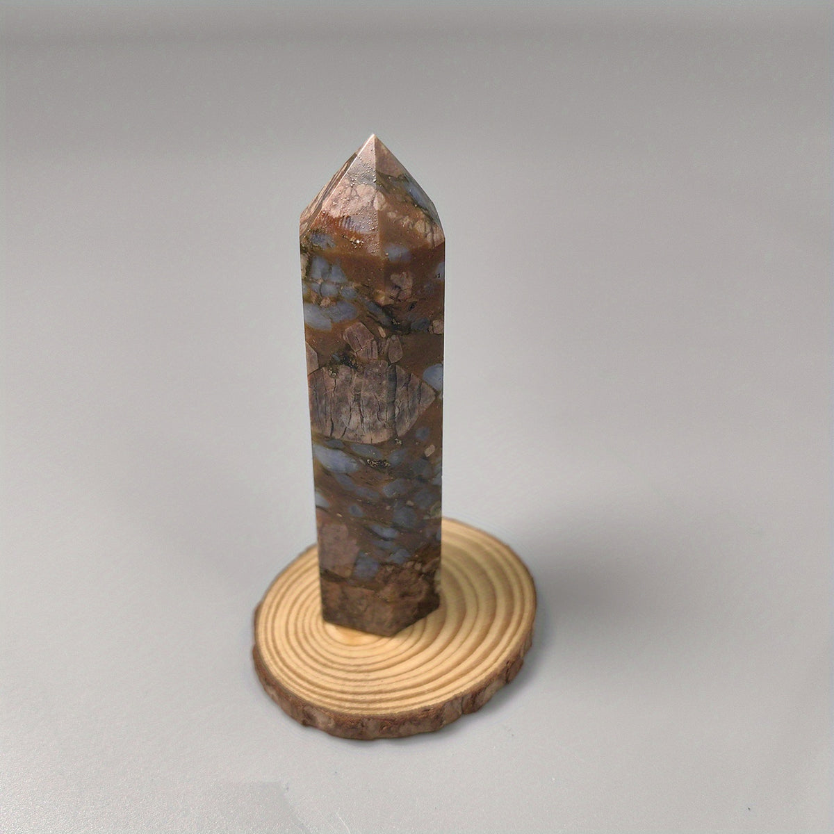 Natural Amphibole Rough Crystal Single Pointed Column Handicraft